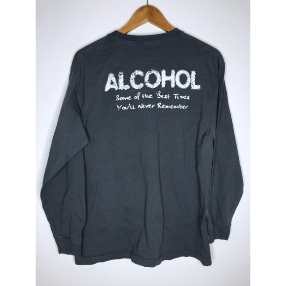 Brad Paisley World Tour Concert Alcohol T-Shirt Men's Large Gray Long Sleeve - Picture 4 of 4